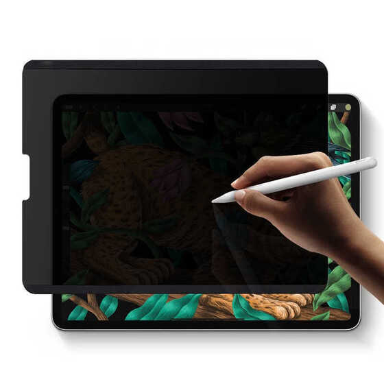 Apple iPad 10.2 2021 (9.Nesil) Wiwu iPrivacy Magnetik Paper Like Hayalet Ekran Koruyucu