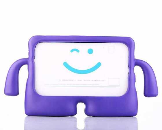 Apple iPad 10.2 Figürlü Silikon Çocuk Tablet Stand Kılıf
