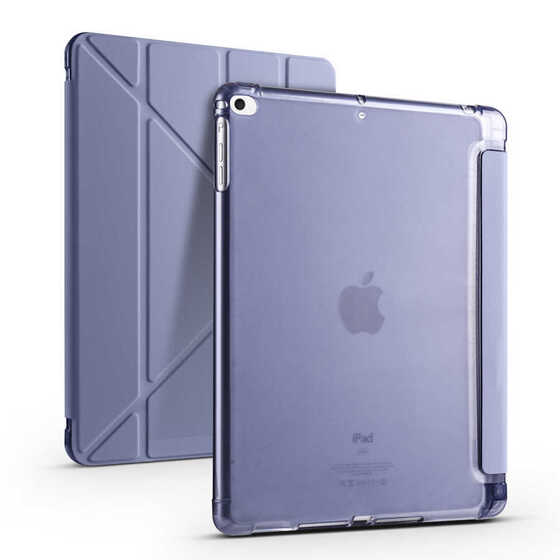 Apple iPad 9.7 2018 Kılıf Kalem Bölmeli Standlı Smart Cover