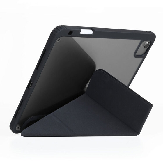 Apple iPad Air 10.9 2020 (4.Nesil) Kılıf SkinArma 360 Tam Koruma Airbagli Arkası Şeffaf Standlı Shingoki Kılıf