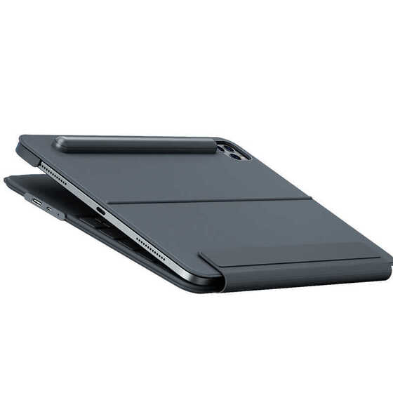 Apple iPad Pro 11 2022 M2 Uyumlu Benks KB01 Kablosuz Klavyeli Kılıf Bluetooth Trackpad Keyboard