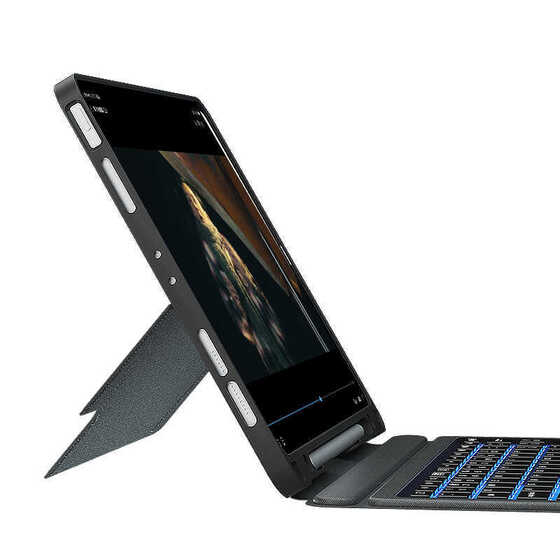Apple iPad Pro 11 2022 M2 Wiwu Mag Touch Klavyeli Standlı Kılıf Touchpad Özellikli