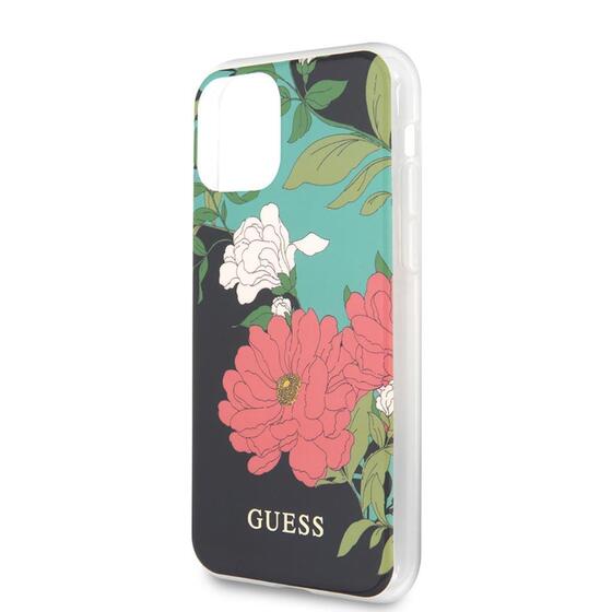 Apple iPhone 11 Kılıf GUESS Çiçek Desenli Tasarım Kapak