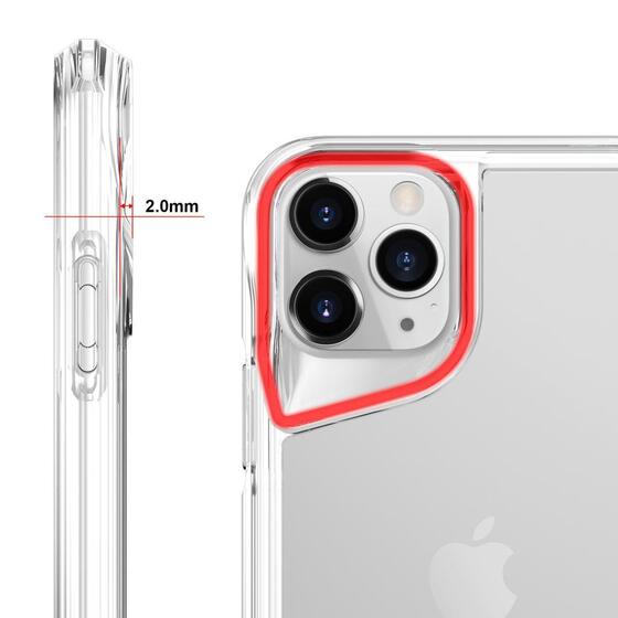 Apple iPhone 11 Pro Kılıf Kamera Çıkıntılı Lüx Şeffaf Silikon