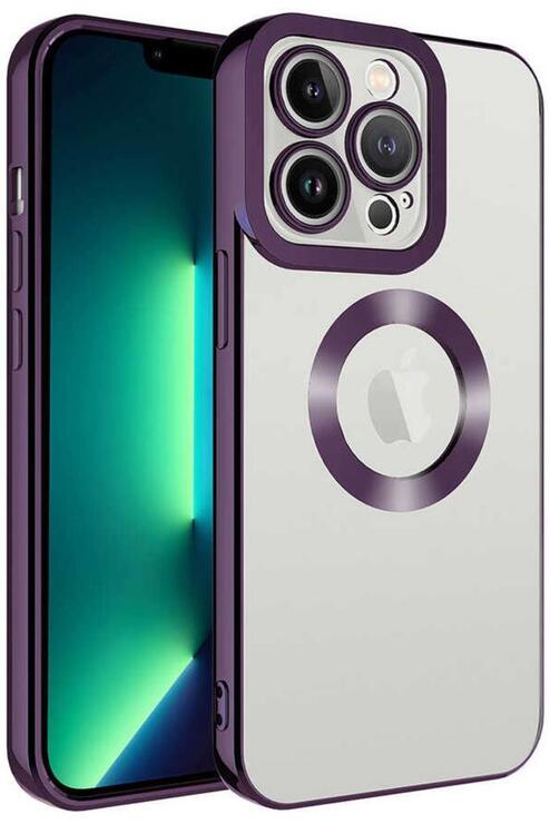 Apple iPhone 11 Pro Max Köşeleri Renkli Şeffaf Kamera Korumalı Silikon Luxury Kapak