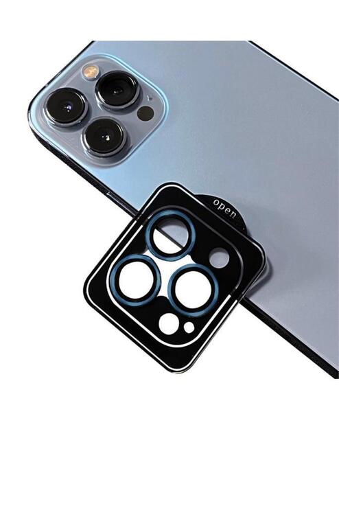 Apple iPhone 11 Pro Max Uyumlu CL-09 ​​​​Kamera Lens Koruyucu Kolay Takma Aparatlı