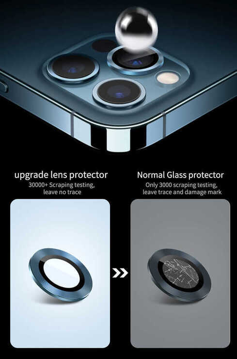 Apple iPhone 11 Pro Max Wiwu Lens Guard Wiwu Kamera Lens Koruyucu