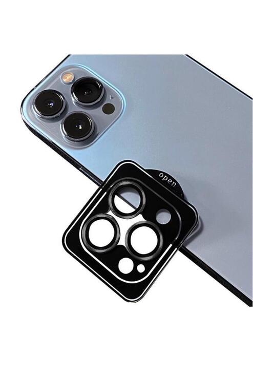 Apple iPhone 11 Pro Uyumlu CL-09 ​​​​Kamera Lens Koruyucu Kolay Takma Aparatlı