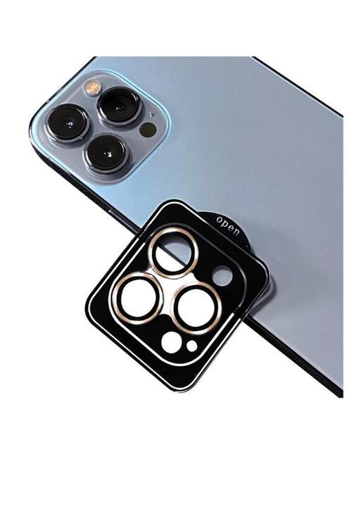 Apple iPhone 11 Pro Uyumlu CL-09 ​​​​Kamera Lens Koruyucu Kolay Takma Aparatlı