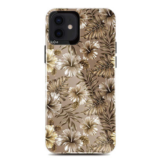 Apple iPhone 12 Kılıf Çiçekli Kajsa Botanic Kapak