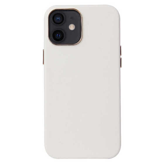 Apple iPhone 12 Kılıf Leathersafe Wireless Süet İç Yüzey Şarj Destekli