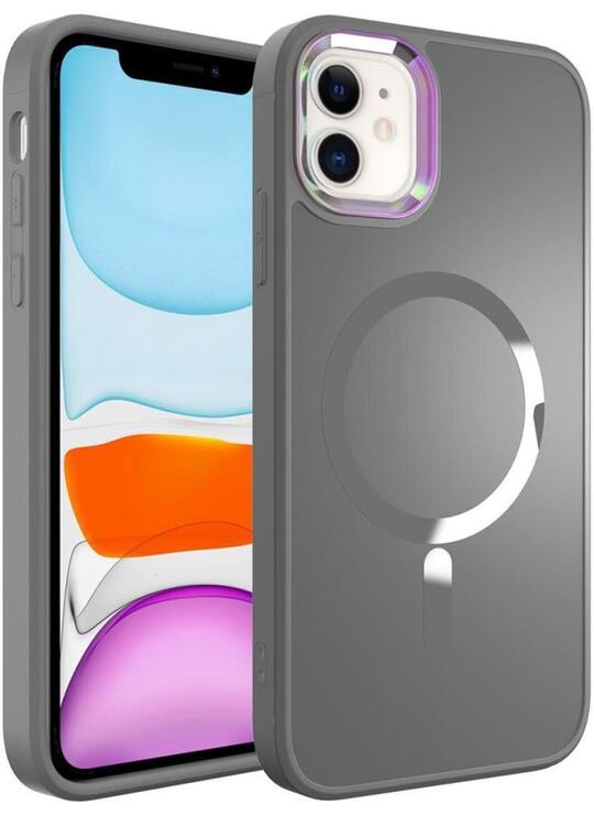 Apple iPhone 12 Kılıf Magsafe Wireless Şarj Özellikli Renkli Kamera Çıkıntılı Mat Kapak