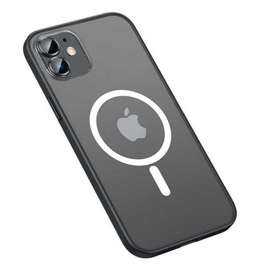 Apple iPhone 12 Kılıf Mokka Wireless Kamera Lens Korumalı Mat Kapak