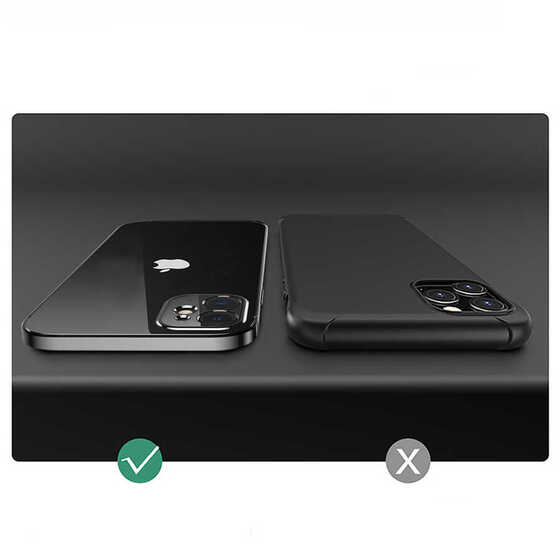 Apple iPhone 12 Pro Kılıf Gbox Matte Electroplated Silikon