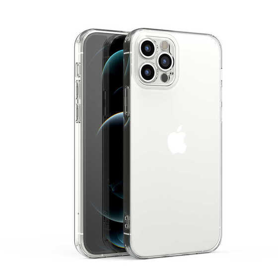 Apple iPhone 12 Pro Kılıf Kamera Korumalı Süper Silikon Kapak