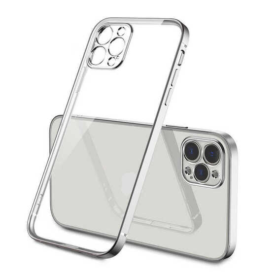 Apple iPhone 12 Pro Max Kılıf Gbox Matte Electroplated Silikon
