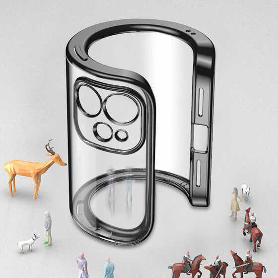 Apple iPhone 12 Pro Max Kılıf Gbox Matte Electroplated Silikon