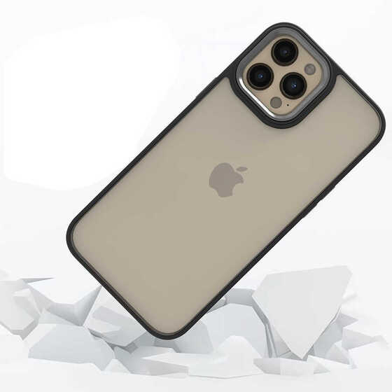 Apple iPhone 12 Pro Max Kılıf Kamera Korumalı Mat Renkli Silikon