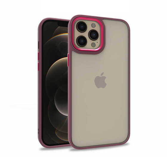 Apple iPhone 12 Pro Max Kılıf Kamera Korumalı Mat Renkli Silikon