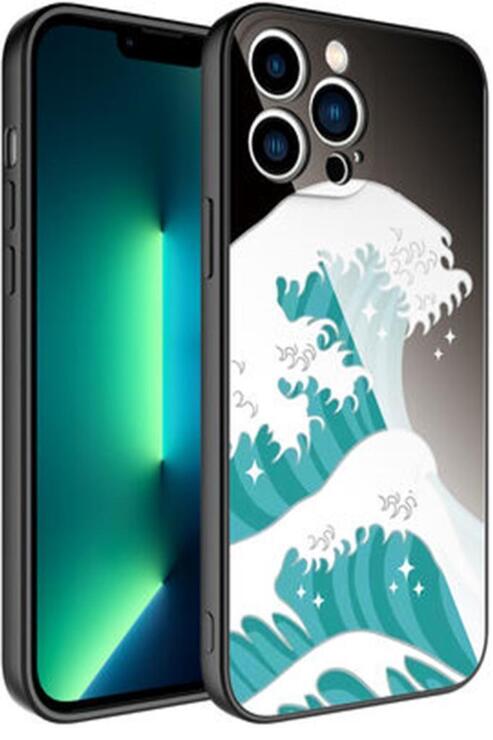 Apple iPhone 12 Pro Max Kılıf Kamera Korumalı Renkli Tasarım Kadife İç Yüzey Silikon