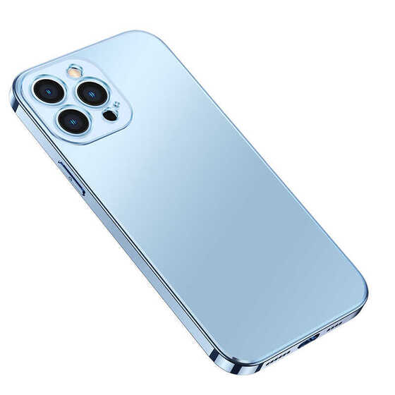 Apple iPhone 12 Pro Max Kılıf Kenarları Renkli Magsafe Kamera Koruma Silikon