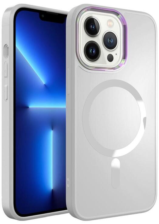 Apple iPhone 12 Pro Max Kılıf Magsafe Wireless Şarj Özellikli Renkli Kamera Çıkıntılı Mat Kapak