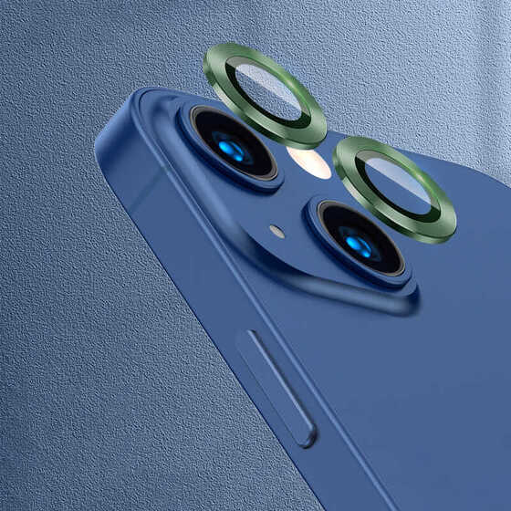 Apple iPhone 13 CL-07 Kamera Lens Koruyucu Taşlı Tasarım