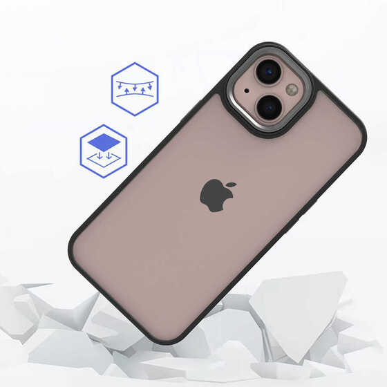 Apple iPhone 13 Kılıf Kamera Korumalı Mat Renkli Silikon