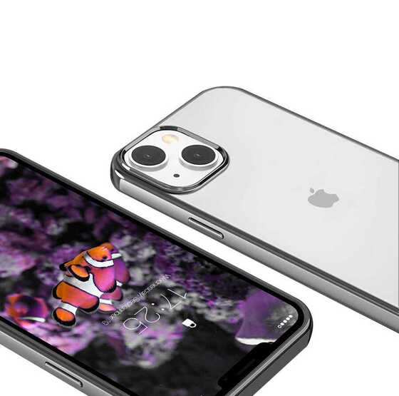 Apple iPhone 13 Kılıf Kenarları Renkli Lüx Pixel Kapak