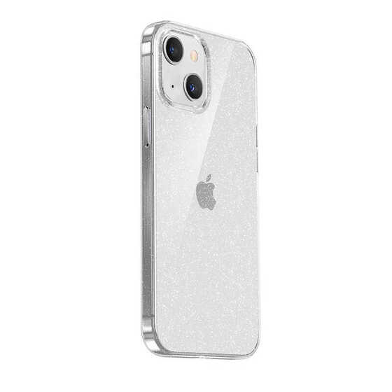 Apple iPhone 13 Mini Şeffaf Simli Benks Glitter Shinny Kapak