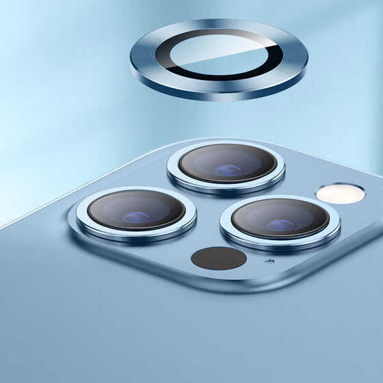 Apple iPhone 13 Pro Max CL-04 Kamera Lens Koruyucu Cam Koruma