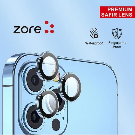 Apple iPhone 13 Pro Max CL-12 Premium Safir Kamera Lens Koruyucu