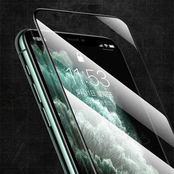 Apple iPhone 13 Pro Max Ekranı Tam Kaplayan Lüx Cam Ekran Koruyucu
