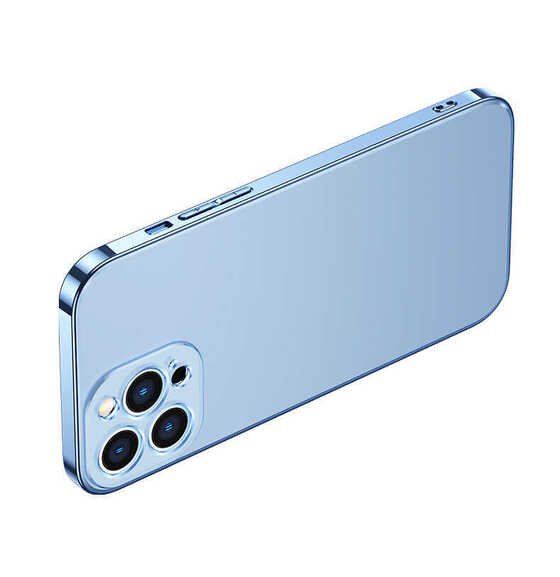 Apple iPhone 13 Pro Max Kılıf Kenarları Renkli Magsafe Kamera Koruma Silikon