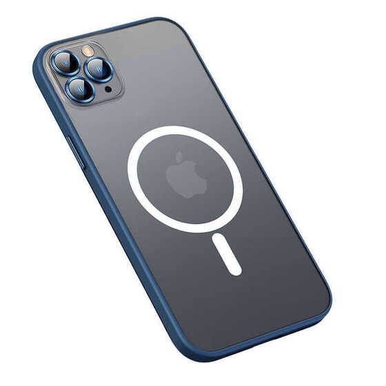 Apple iPhone 13 Pro Max Kılıf Mokka Wireless Kamera Lens Korumalı Mat Kapak