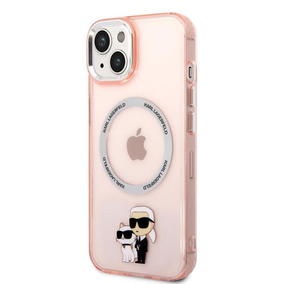 Apple iPhone 14 Kılıf Karl Lagerfeld Magsafe Şarj Özellikli K&C Dizayn Kapak