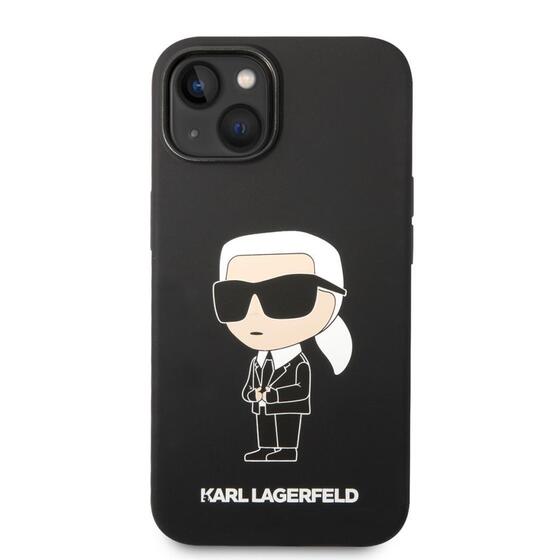 Apple iPhone 14 Kılıf Karl Lagerfeld Magsafe Şarj Özellikli Silikon Karl Dizayn Kapak