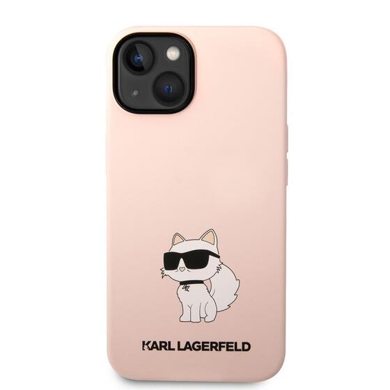 Apple iPhone 14 Kılıf Karl Lagerfeld Silikon Choupette Dizayn Kapak