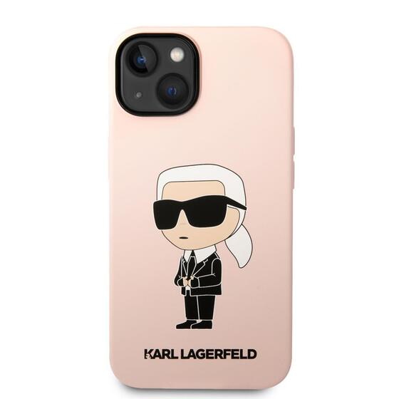 Apple iPhone 14 Kılıf Karl Lagerfeld Silikon Karl Dizayn Kapak