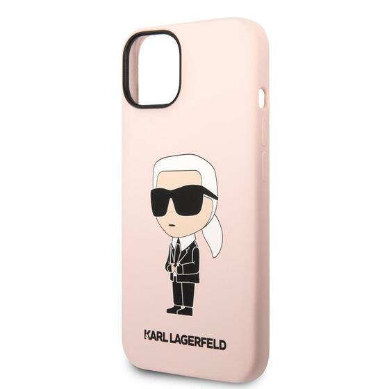 Apple iPhone 14 Kılıf Karl Lagerfeld Silikon Karl Dizayn Kapak
