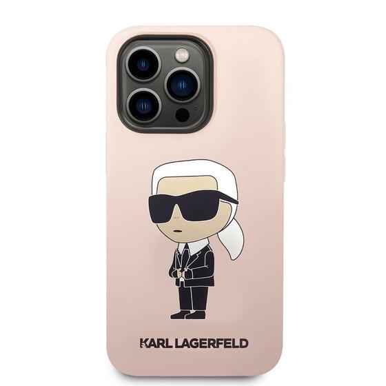 Apple iPhone 14 Pro Kılıf Karl Lagerfeld Silikon Karl Dizayn Kapak