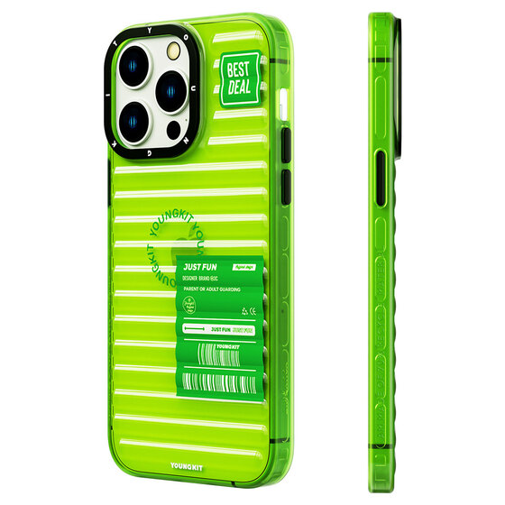 Apple iPhone 14 Pro Kılıf Şeffaf Renkli Tasarım YoungKit Fluorite Serisi Kapak