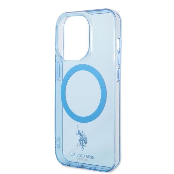 Apple iPhone 14 Pro Kılıf U.S. POLO ASSN. Magsafe Şarj Özellikli Transparan Tasarım Kapak