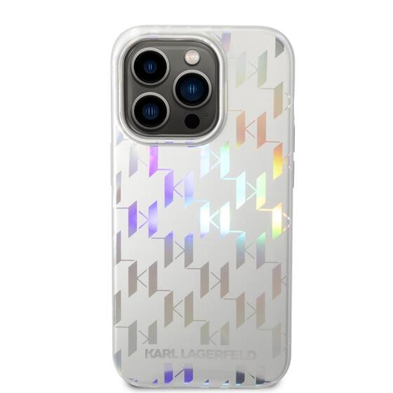 Apple iPhone 14 Pro Max Kılıf Karl Lagerfeld Hologram Dizayn Kapak