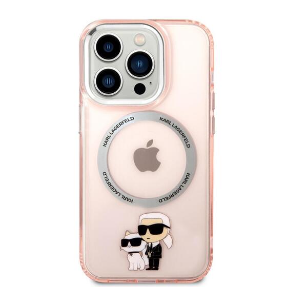 Apple iPhone 14 Pro Max Kılıf Karl Lagerfeld Magsafe Şarj Özellikli K&C Dizayn Kapak