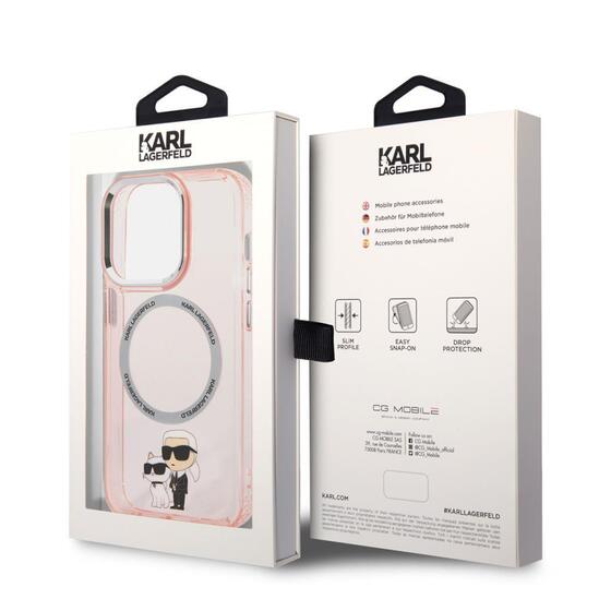 Apple iPhone 14 Pro Max Kılıf Karl Lagerfeld Magsafe Şarj Özellikli K&C Dizayn Kapak