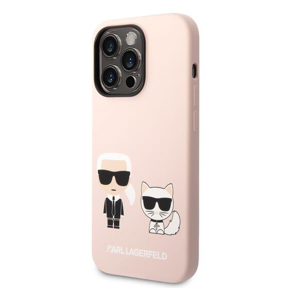 Apple iPhone 14 Pro Max Kılıf Karl Lagerfeld Magsafe Şarj Özellikli Silikon K&C Dizayn Kapak
