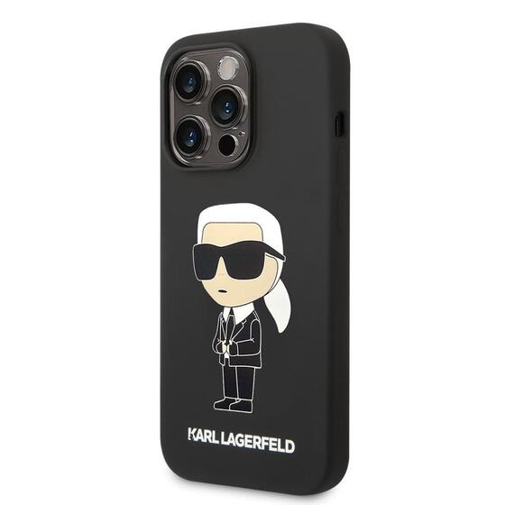 Apple iPhone 14 Pro Max Kılıf Karl Lagerfeld Magsafe Şarj Özellikli Silikon Karl Dizayn Kapak