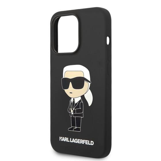 Apple iPhone 14 Pro Max Kılıf Karl Lagerfeld Magsafe Şarj Özellikli Silikon Karl Dizayn Kapak