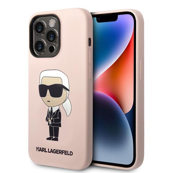 Apple iPhone 14 Pro Max Kılıf Karl Lagerfeld Silikon Karl Dizayn Kapak